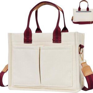 Functional Canvas Tote Bag: Ideal Gift for Teachers, Nurses & Busy Professionals